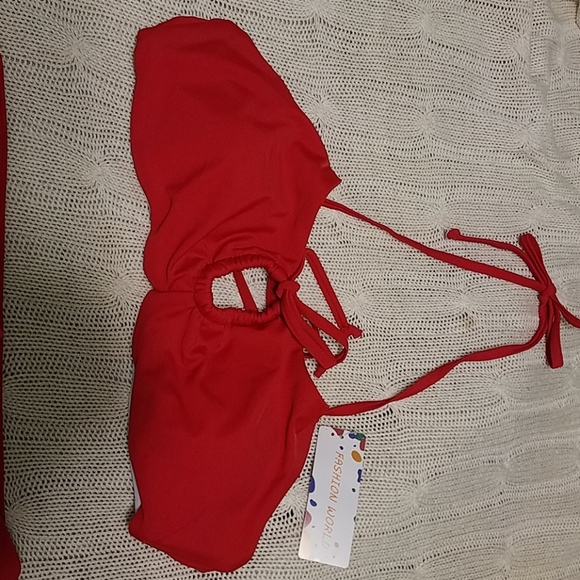 Fashion World High Cut Bikini Swimsuit Size L - Picture 6 of 6